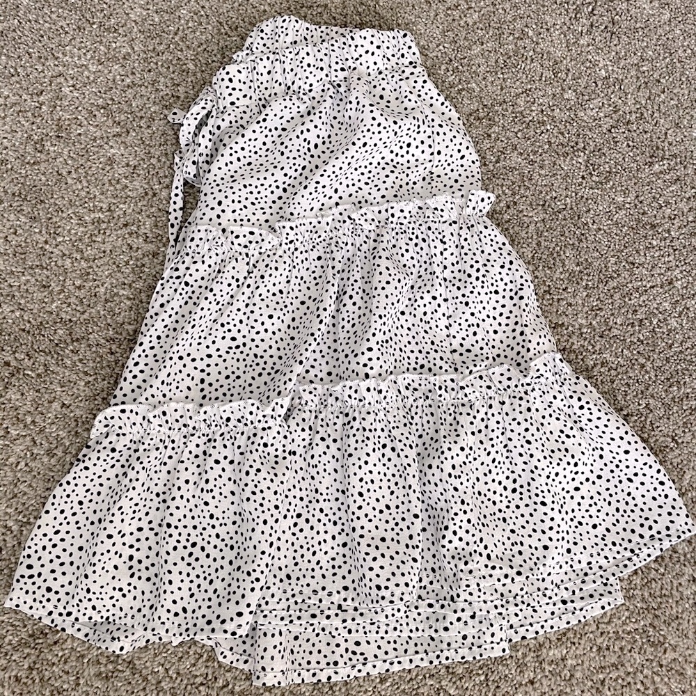 b&w polka dot summer skirt 🤍